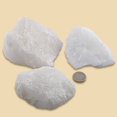 Bergkristall Rohsteingruppe zur Aufladung 1000-1050 g